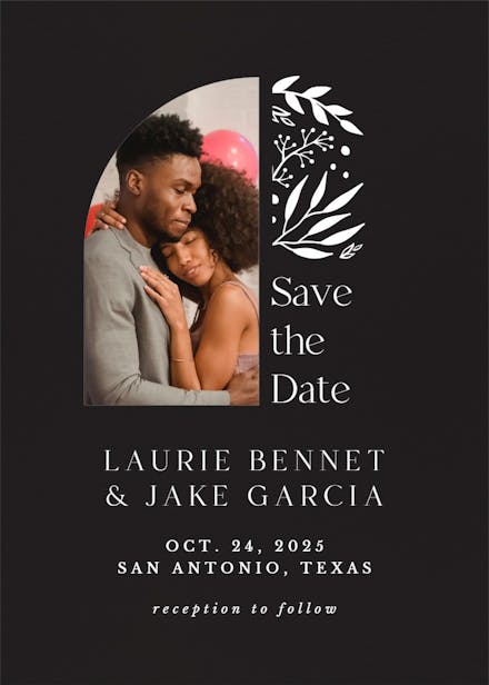 The big day - save the date card