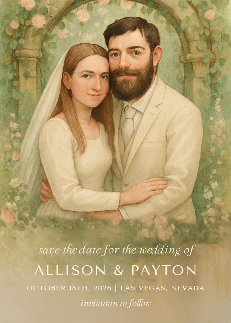 The promise of us - save the date card