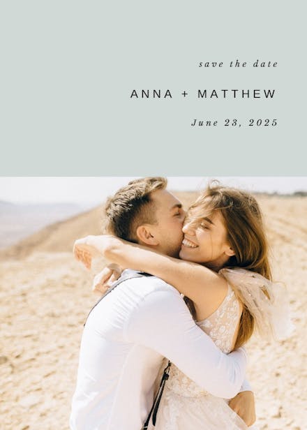 Tidy - save the date card