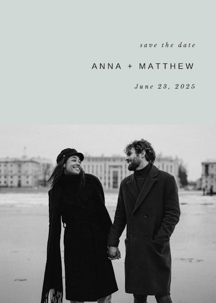 Tidy - save the date card