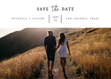 Timeless - save the date card