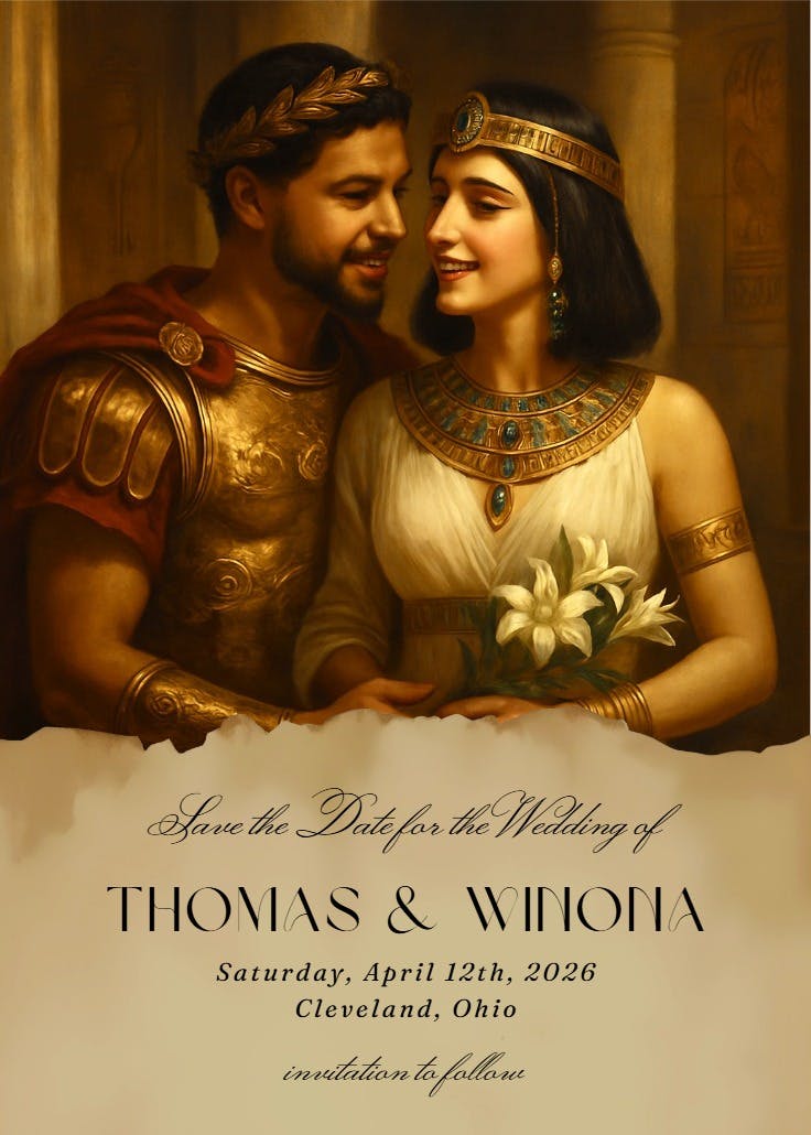 Under the sun of forever - save the date card