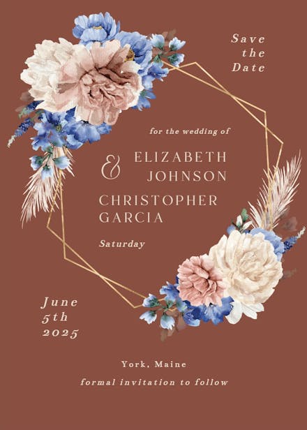 Very peri - tarjeta para reserva la fecha