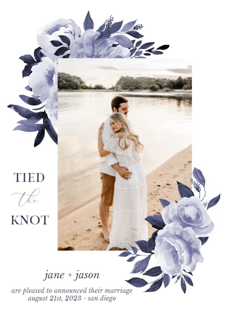 Antoiniette Florals - Wedding Announcement