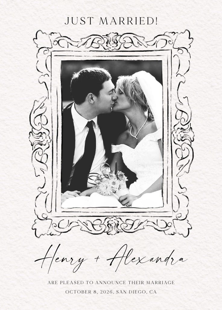 Bound by love - wedding announcement