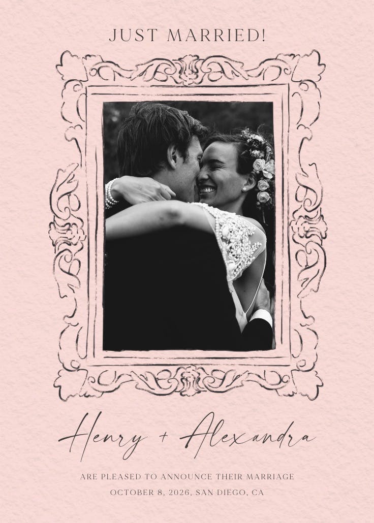 Bound by love - wedding announcement