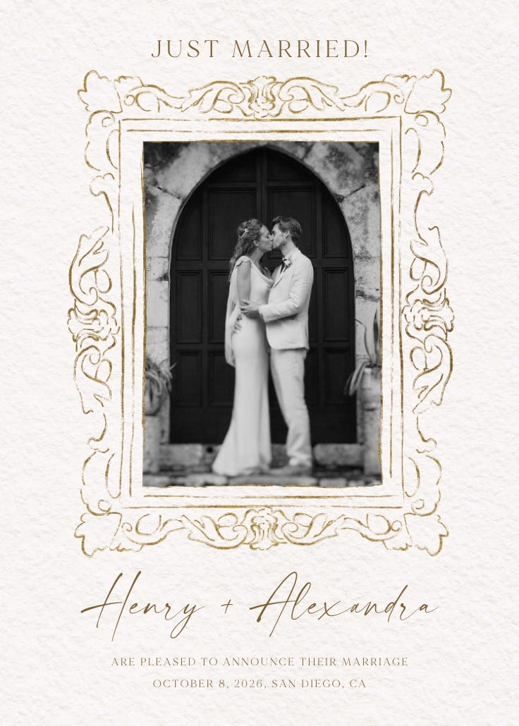 Bound by love - wedding announcement