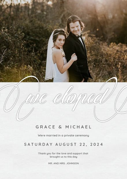 Page 3 | Wedding Announcement Templates (Free) | Greetings Island