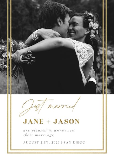 Fancy frame - wedding announcement