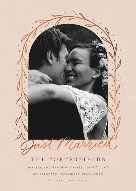 Handwritten frame - wedding announcement