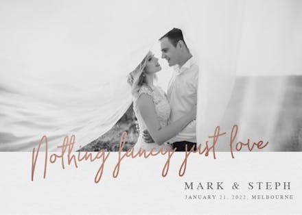 Just love - Wedding Announcement