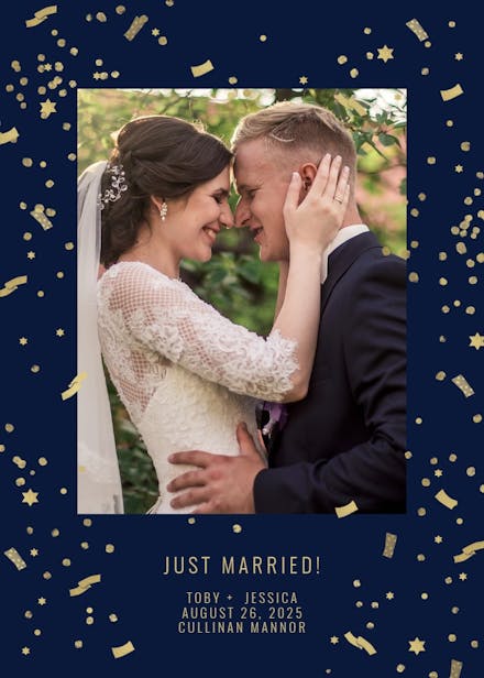 Lets light it up - wedding announcement