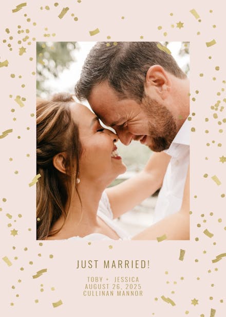 Lets light it up - wedding announcement