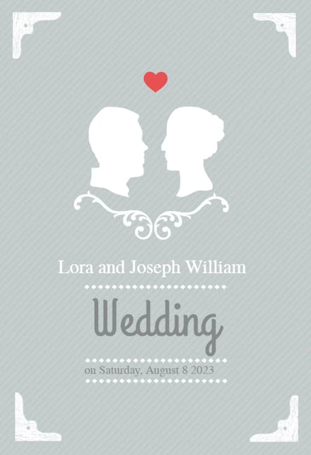 Mr And Mrs - Wedding Announcement