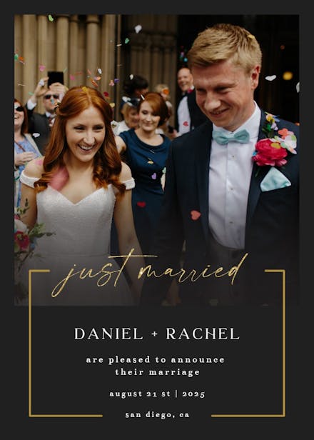 New era - wedding announcement