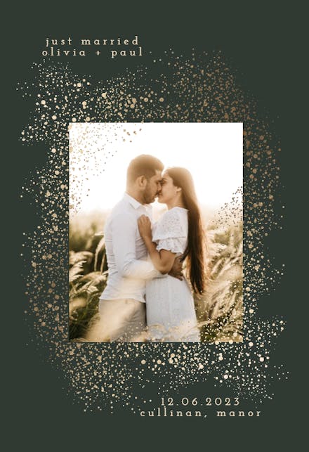 Snowy Blast - Wedding Announcement