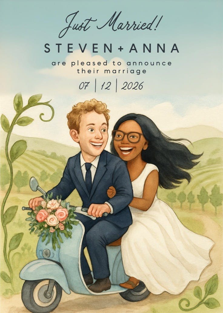 Vineyard vows -  anuncio de boda