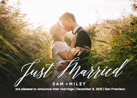 Wedding Script - Wedding Announcement