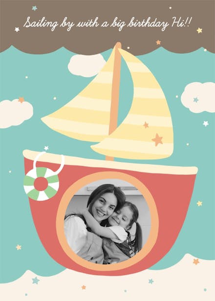 A big birthday hi - birthday card