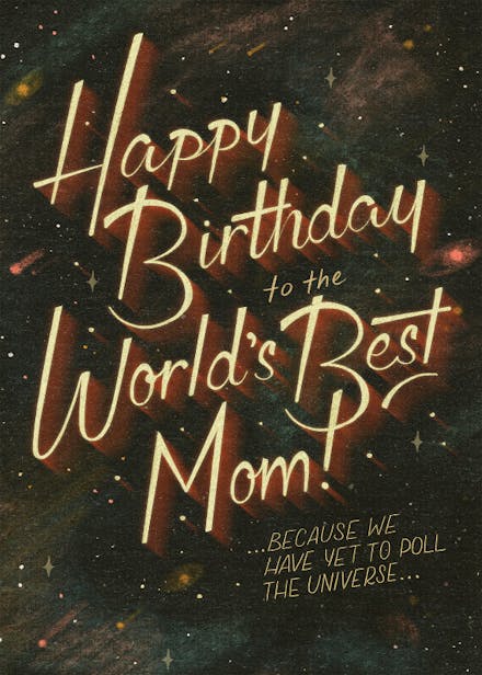 World's Greatest Mom - Free Birthday Card