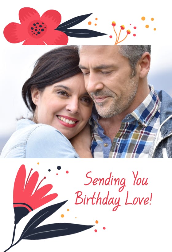 Birthday love -  tarjeta de cumpleaños