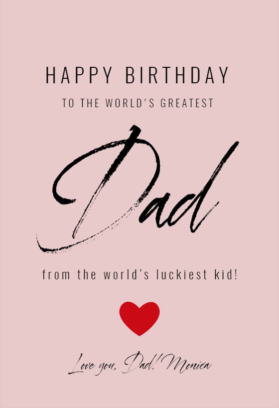 From my heart -  free birthday card