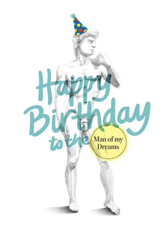 From the woman of your dreams - happy birthday card