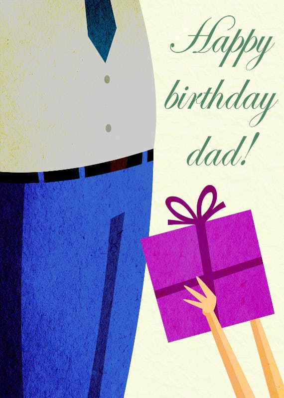 Happy birthday dad -  tarjeta de cumpleaños