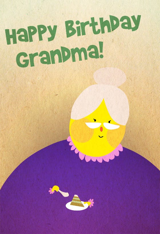 Happy birthday grandma -  birthday card