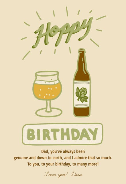 Hop to It - Birthday Card