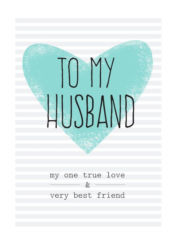 Husband birthday -  birthday card