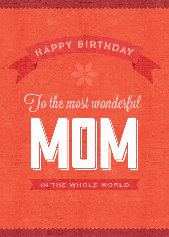 In the whole world -  birthday card