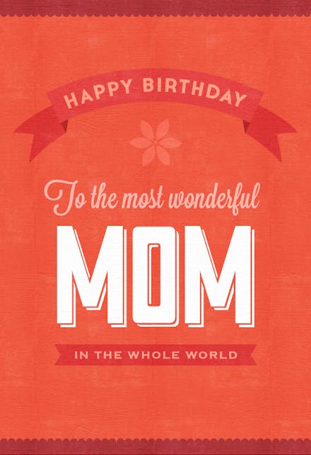 In The Whole World - Birthday Card