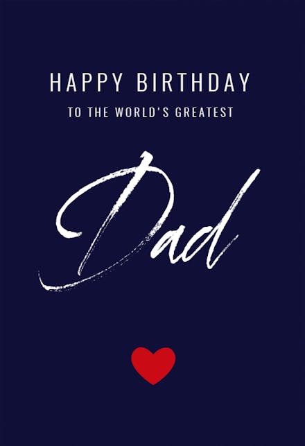 World's Greatest Dad - Free Birthday Card | Greetings Island