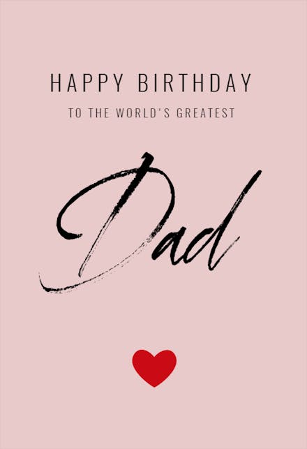 World's Greatest Dad - Free Birthday Card | Greetings Island