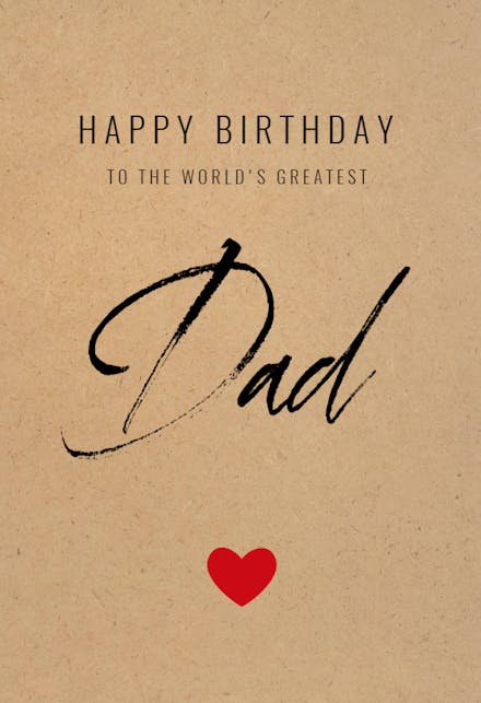 World's Greatest Dad - Free Birthday Card | Greetings Island