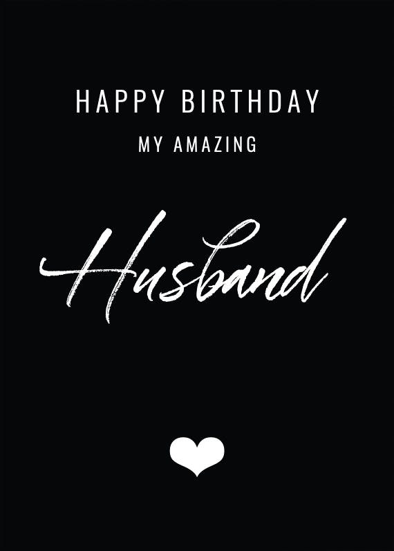 My amazing husband -  tarjeta de cumpleaños gratis