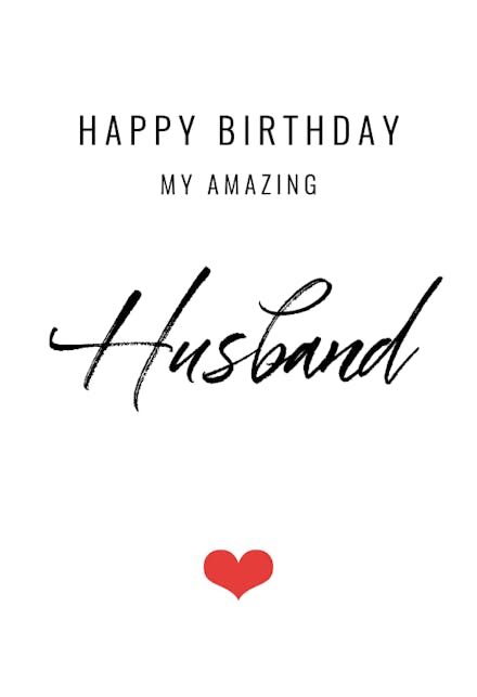 Birthday Cards For Husband (Free) | Greetings Island