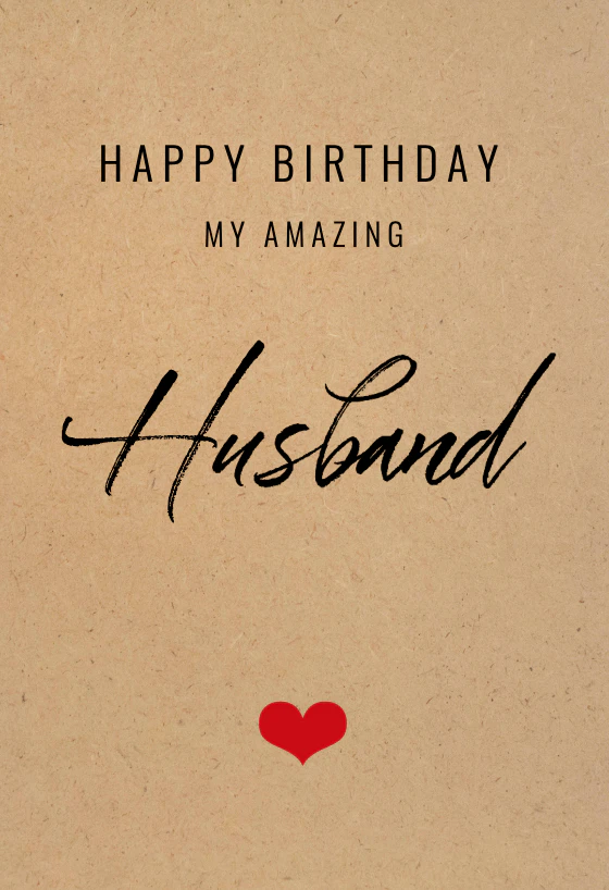 My Amazing Husband Free Birthday Card Greetings Island