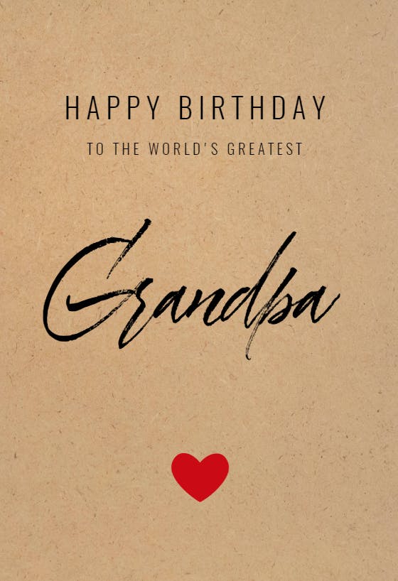 Worlds Greatest Grandpa Free Birthday Card Greetings Island