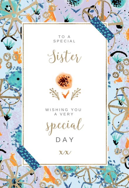 Birthday Cards For Sister Free Greetings Island