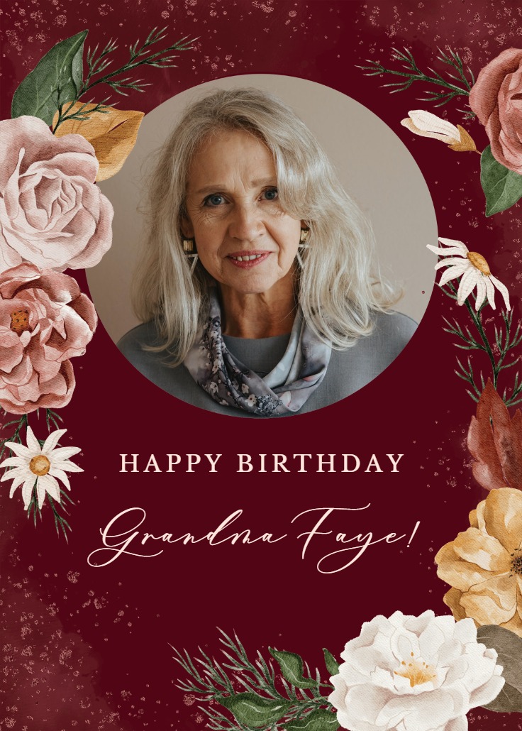 Nocturnal Flowers Birthday Card Greetings Island