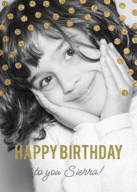 Sparkle and shine - birthday card