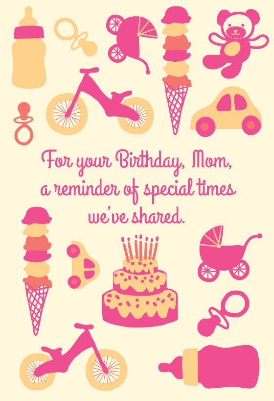 Special times we have shared -  free birthday card