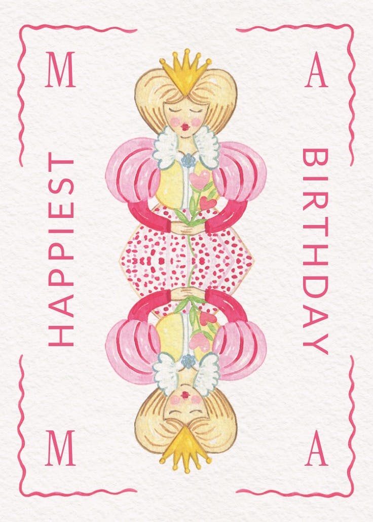 The queen - tarjeta de cumpleaños