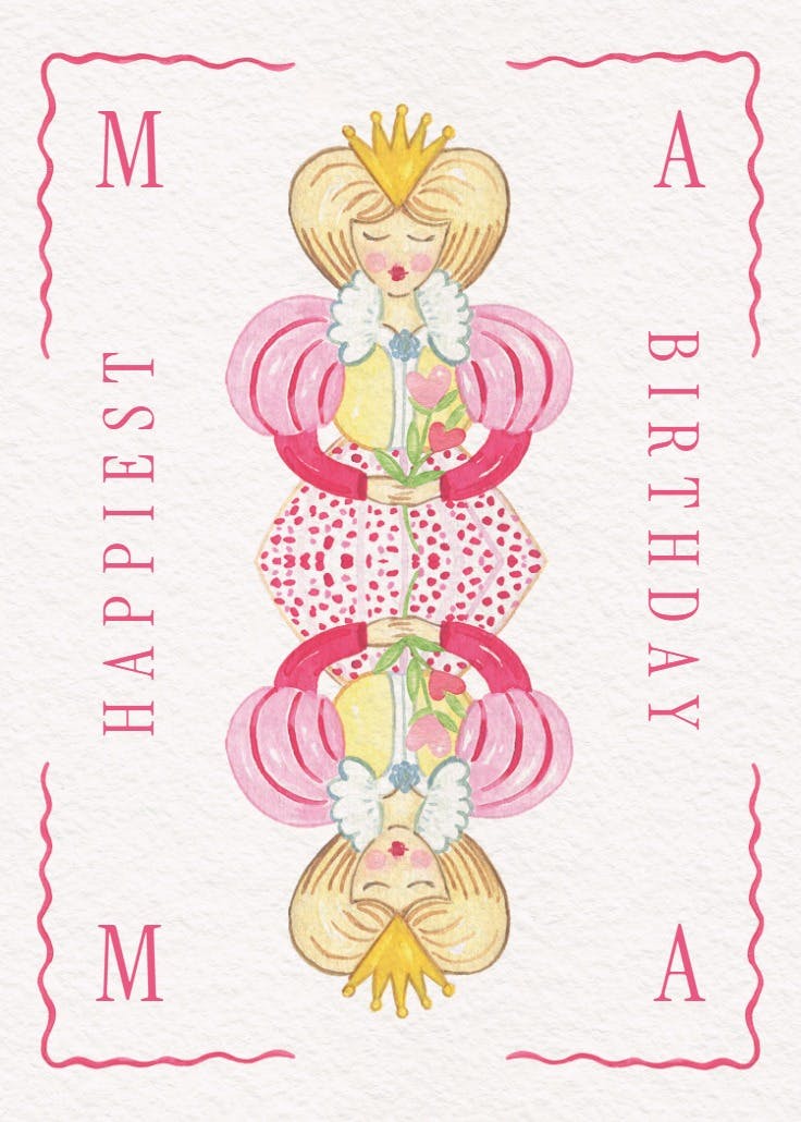 The queen - tarjeta de cumpleaños