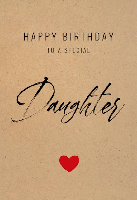 To A Special Daughter - Free Birthday Card | Greetings Island