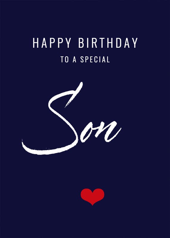 To a special Son - Free Birthday Card (Free) | Greetings Island
