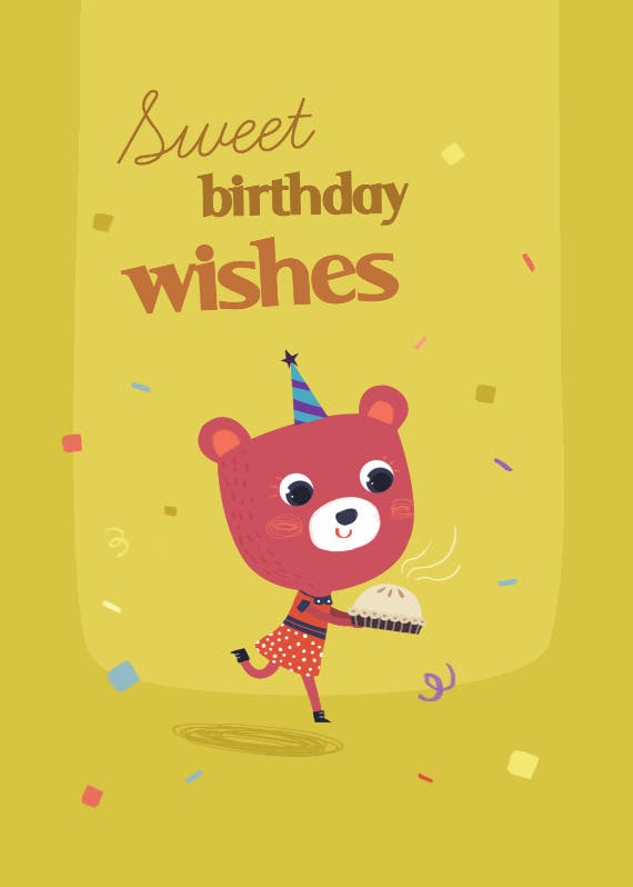 To a sweet grandma - happy birthday card