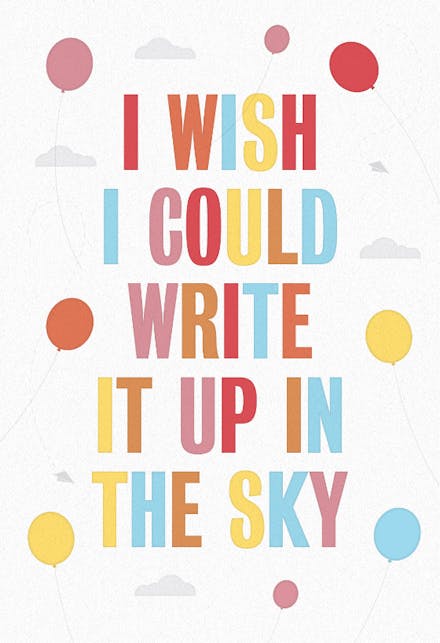 Wishes in The Sky - Birthday Card (Free) | Greetings Island
